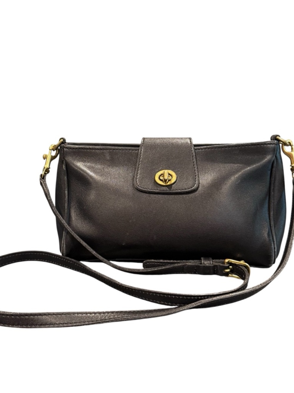Vintage Coach 9154 legacy Demi bag crossbody black leather 90s